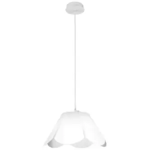 Kolarz Lighting - Kolarz BLOOM - Designer Dome Pendant Light - Leaf Silver Finish, 1x E27