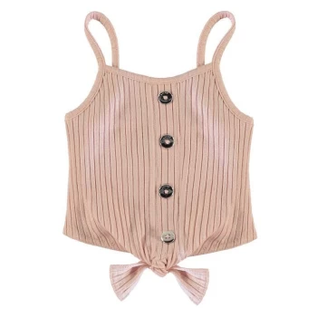 Firetrap Button Vest Top Infant Girls - Lotus Pink