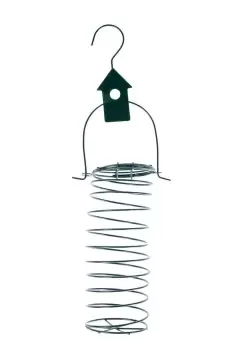 Metal Hanging Bird Feeder with Bird Decoration, Bird House