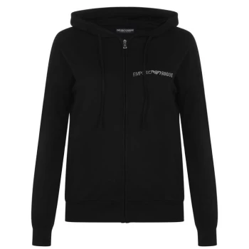 Emporio Armani Underwear Logo Zip Hoodie - Nero 00020