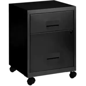 Pierre Henry Combi Filing Cabinet 2 Drawer - Black