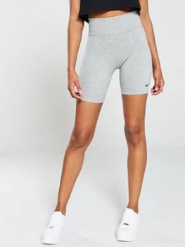 Nike NSW Leg -A-See Bike Short - Grey Heather , Dark Grey Heather, Size S, Women