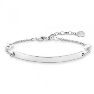 THOMAS SABO Ladies Silver Infinity Heart Love Bridge Bracelet...