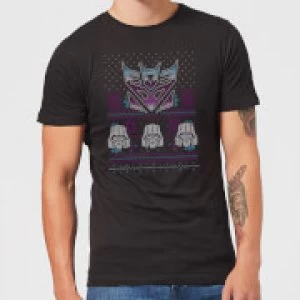 Decepticons Classic Ugly Knit Mens Christmas T-Shirt - Black