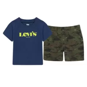 Levis Levis T-Shirt and Shorts Set - Blue