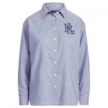 Lauren by Ralph Lauren Lauren by Ralph Lauren Kotta Long Sleeved Shirt - Blue/White Mlti