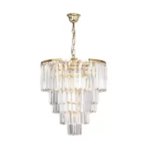 Amedeo Pendant Ceiling Light, Gold, 10x E14