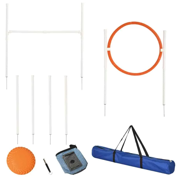 Pawhut Dog Agility Equipment for Dogs - Multicoloured