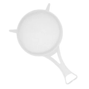 Chef Aid White Plastic Strainer Nylon Mesh 12cm