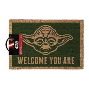 Star Wars Yoda Doormat (One Size) (Green/Brown)