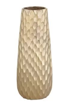 Nilgaut Handcrafted Brushed Brass Aluminium Vase