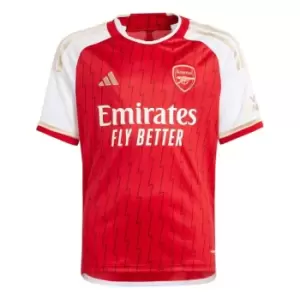 adidas Arsenal Home Shirt 2023 2024 Juniors - Red