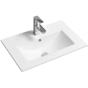 Thin-Edge 4003 Ceramic 61cm Inset Basin with Deep Scoop - size - color White