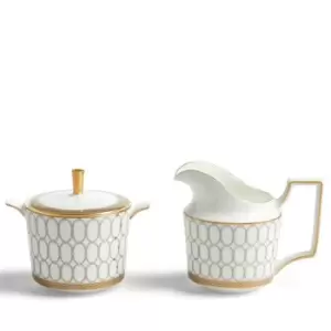 Wedgwood Renaissance Grey Sugar & Creamer 2PCS - Grey