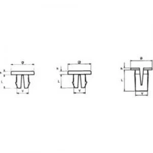 PB Fastener 317 1994 000 Split Nut PA 6.6 Ecru