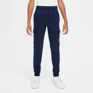 Nike Sportswear Big Kids (Boys') Fleece Cargo Pants - Blue