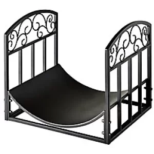 Outsunny Iron Arched Log Rack 842-153 Black