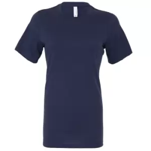 Bella + Canvas Womens/Ladies Jersey Short-Sleeved T-Shirt (XL) (Navy)