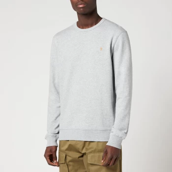 Farah Mens Tim Sweatshirt - Light Grey Marl - S