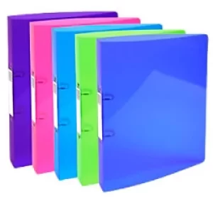 Iderama Ring Binder PP A4+, 2 O Ring 30mm, S40mm, Assorted, 3 Packs of 5