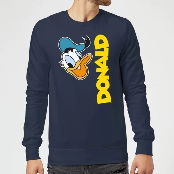 Disney Donald Duck Face Sweatshirt - Navy - XXL