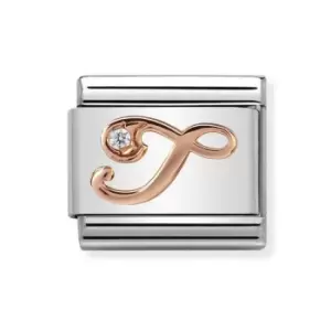 Nomination Classic Rose Gold Letter T Charm