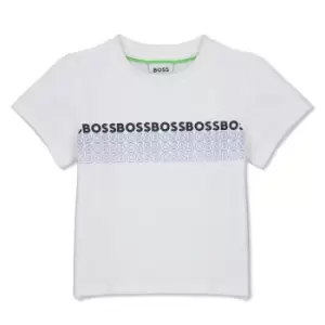 Boss Logo T-Shirt Infant Boys - White