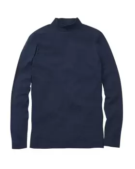 Cotton Traders Long Sleeve Turtleneck Base Layer in Blue