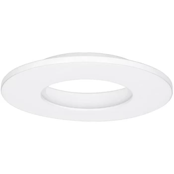 Aurora Enlite E8 Fixed IP65 Aluminium Downlight Bezel - Matt White - EN-BZE8MW