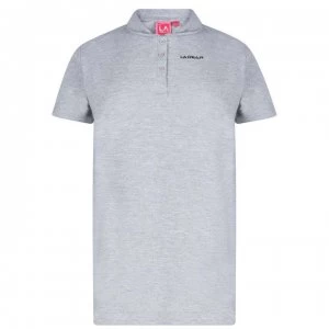 LA Gear Pique Polo Shirt Ladies - Grey Marl