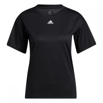 adidas Training 3-Stripes AEROREADY T-Shirt Womens - Black