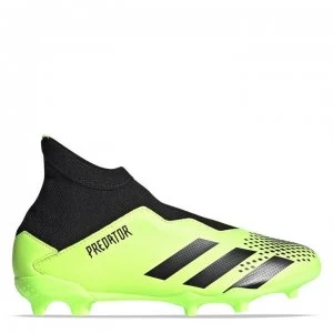 adidas Predator 20.3 Laceless Junior FG Football Boots - SignGreen/Black