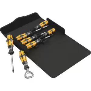 Wera Kraftform 7 Piece Chiseldriver Screwdriver and Bottle Opener Set