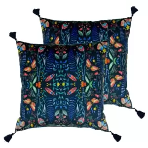 Kaleidoscopic Twin Pack Polyester Filled Cushions