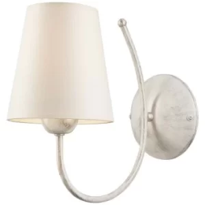 Fabrizio Wall Lamp With Shade White, 1x E27