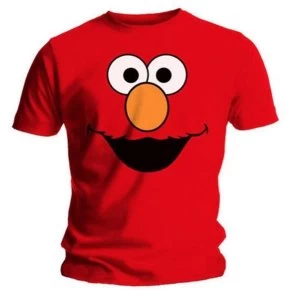 Sesame Street - Elmos Face Red Unisex XX-Large T-Shirt - Red