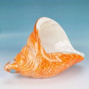 Objets d'Art Handmade Glass Figurine - Conch Shell