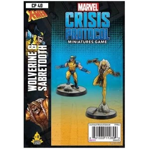 Marvel Crisis Protocol Miniatures Game - Wolverine and Sabertooth