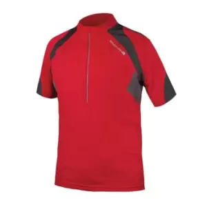 Endura Hummvee II Short Sleeve Jersey - Red