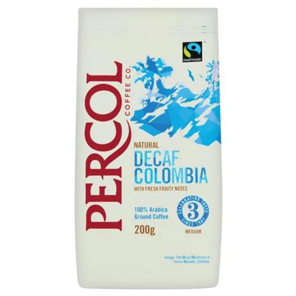 Percol Decaf Colombia Ground Coffee 200g