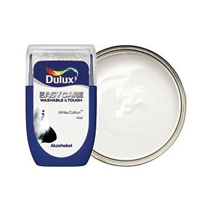 Dulux Easycare Washable & Tough White Cotton Matt Emulsion Paint 30ml