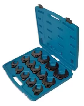 Laser Tools 4713 Crows Foot Wrench Set 14pc Chrome Molybdenum