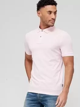 BOSS Pallas Polo Top - Pink, Size S, Men