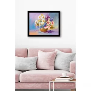 SC0816 Multicolor Decorative Framed MDF Painting