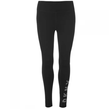 DKNY Shadow Logo Leggings Ladies - Black