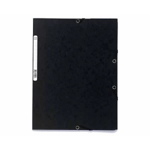 Exacompta Nature Future 3-Flap Elasticated Folder A4 250 Sheets 240 x 320 mm Pressboard Black