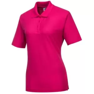 Portwest Ladies Naples Polo Shirt Pink S