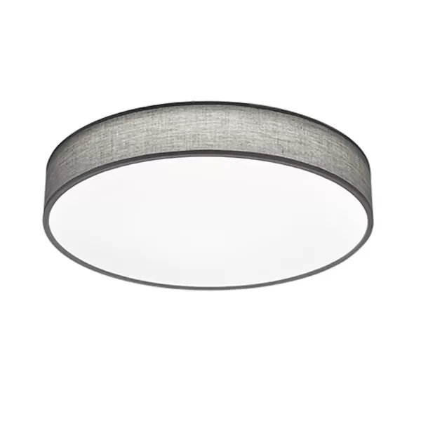 Lugano Modern 60cm Cylindrical Ceiling Light Grey 3000-5000K Remote control