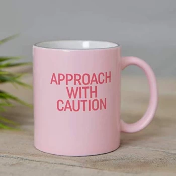 The Office Pink Mug - Approach With Caution