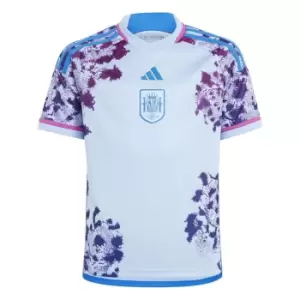 adidas Spain Away Shirt 2023 2024 Juniors - Blue